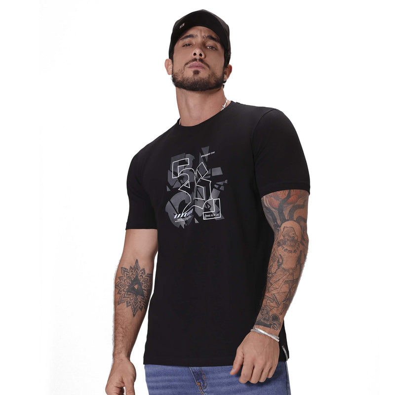 Camiseta Preta BLCK Logo Frame