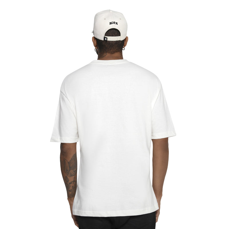 Camiseta Oversized Off White Zero Um Preto Fosco