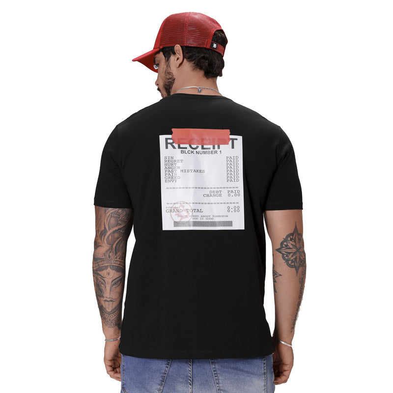 Camiseta Preta BLCK Logo Receipt