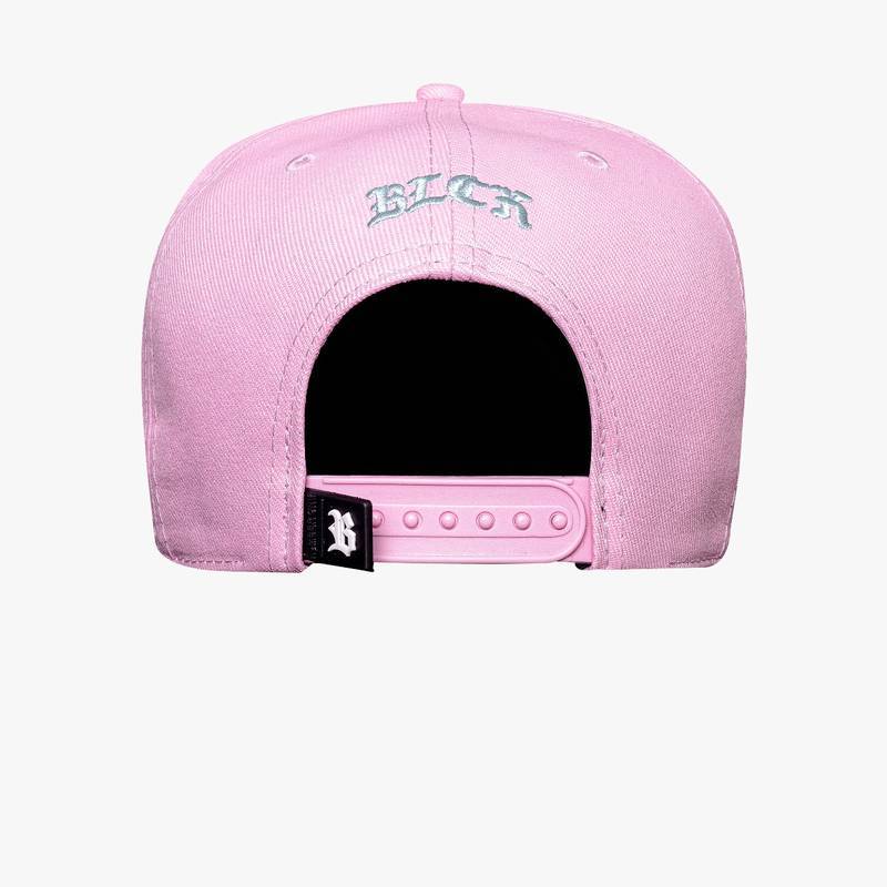 Boné Snapback Rosa Logo Suede Follow Verde Água