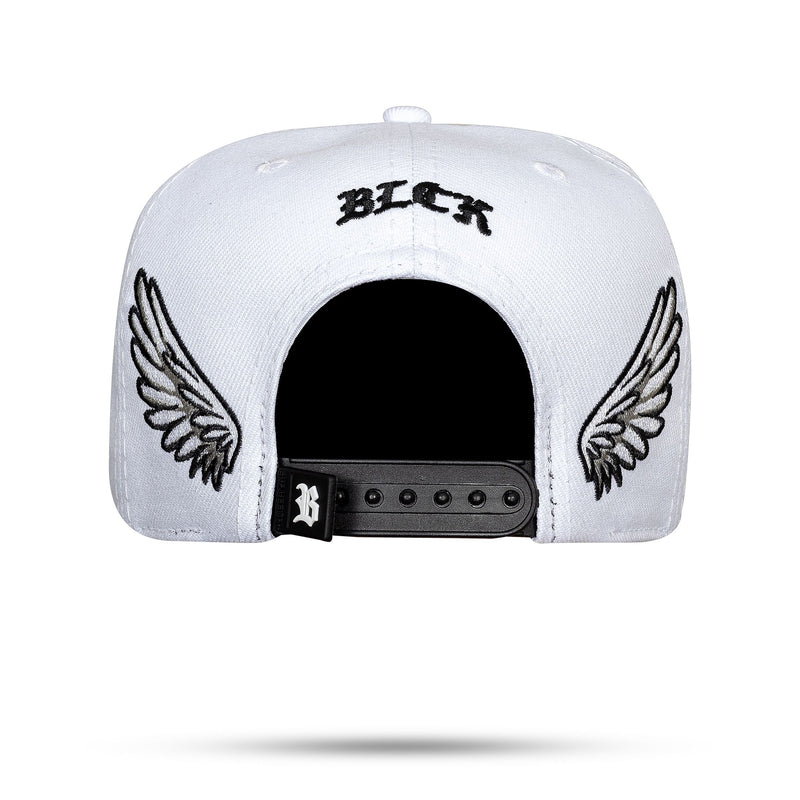 Boné Branco Snapback Aba Reta Wings