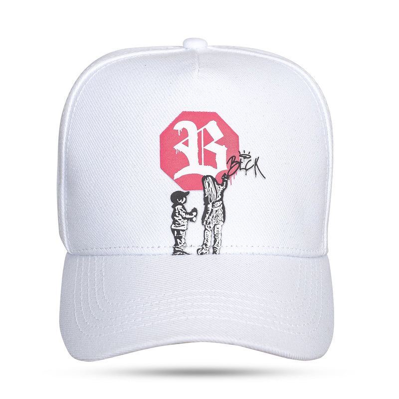 Boné Branco Snapback Art Blessed