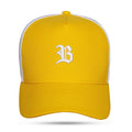 Boné Snapback Trucker Basic Amarelo e Branco