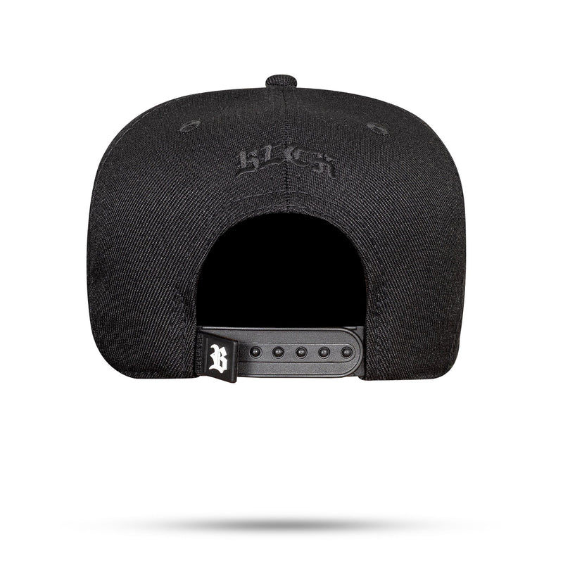 Boné Preto Snapback Alto Relevo Zig Zag Vermelho