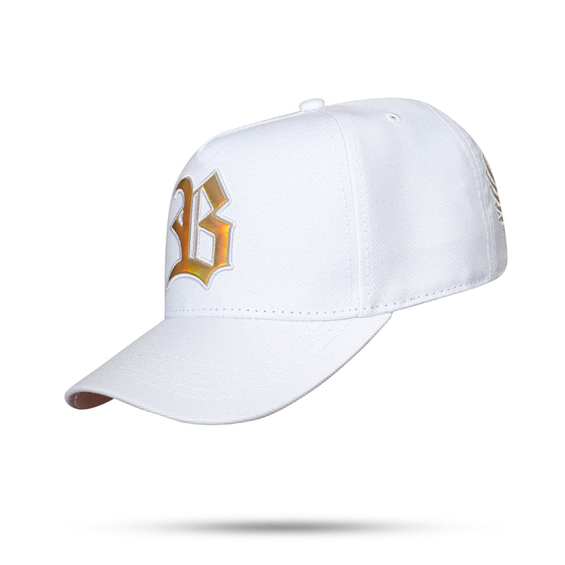 Boné Snapback White Wings Gold Holographic