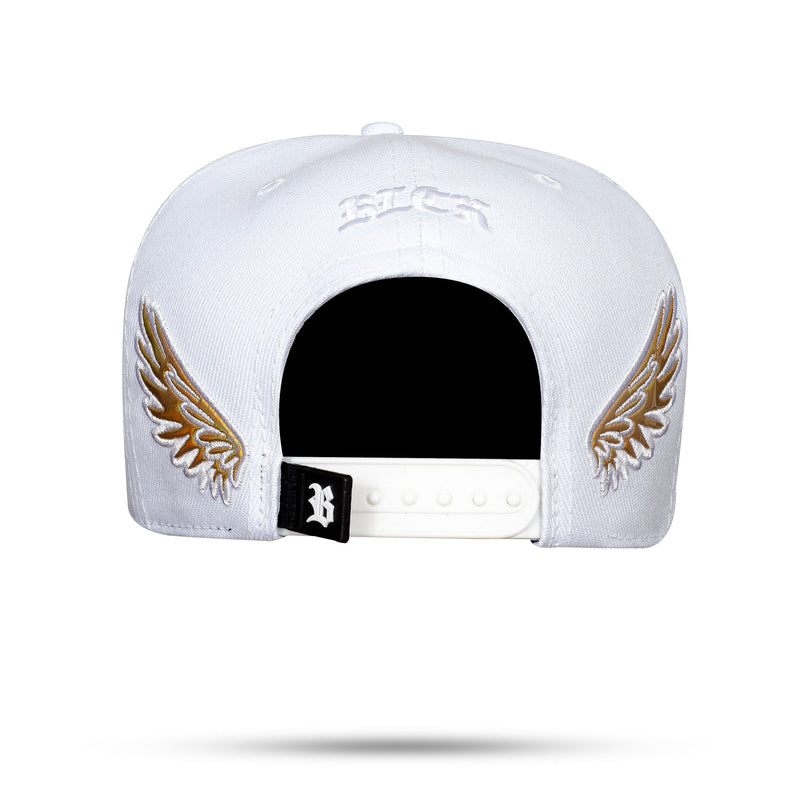 Boné Snapback White Wings Gold Holographic