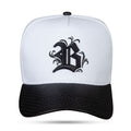 Boné Branco Snapback Aba Couro Perfured