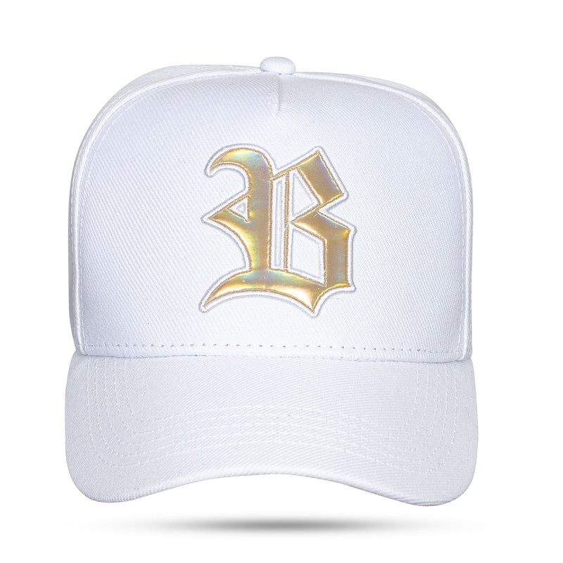 Boné Snapback White Wings Gold Holographic