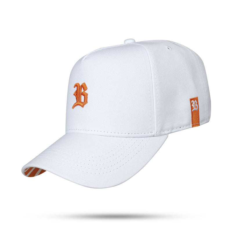 Boné Branco Snapback Hypnotize Laranja