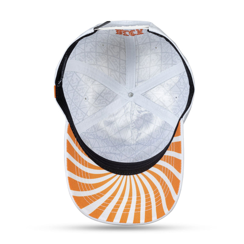 Boné Branco Snapback Hypnotize Laranja