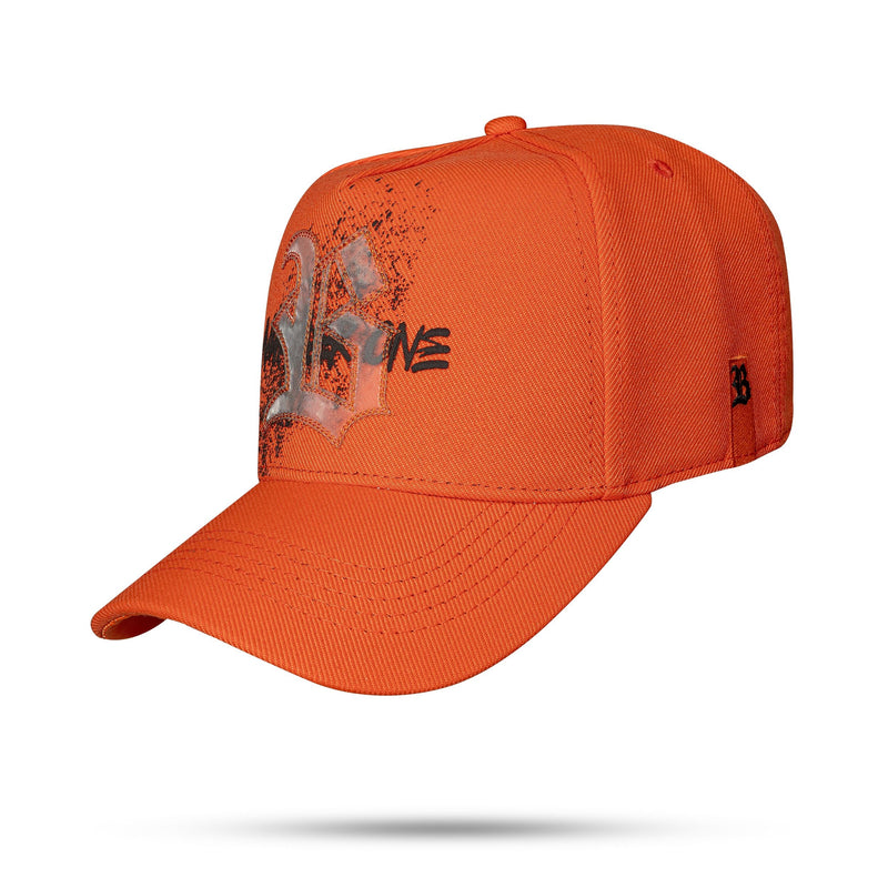 Boné Laranja Snapback Resping Number One