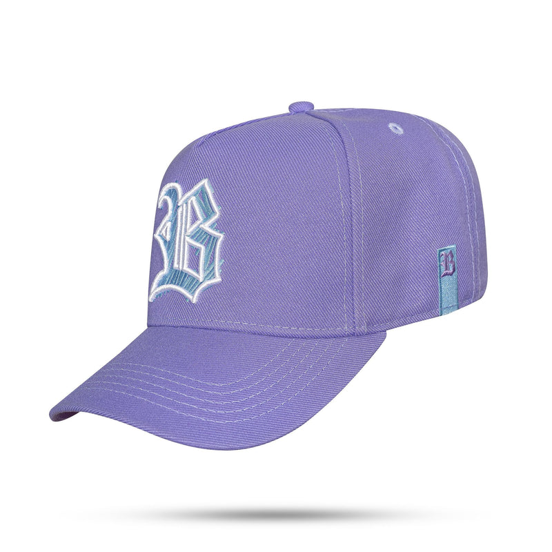 Boné Lilás Snapback Scrath Azul Claro