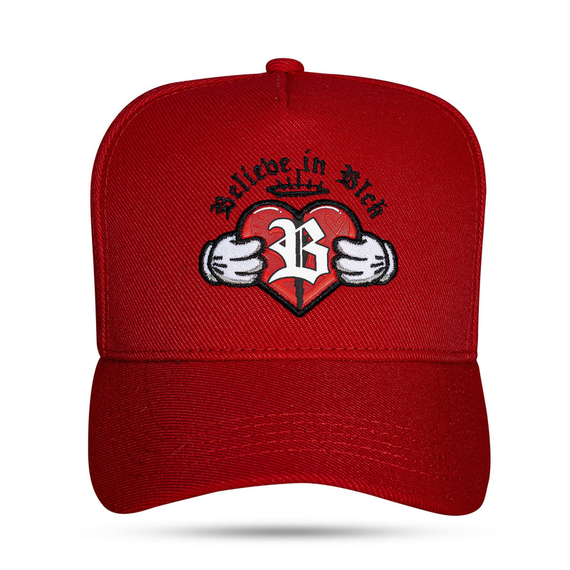 Boné Vermelho Snapback Believe In Blck