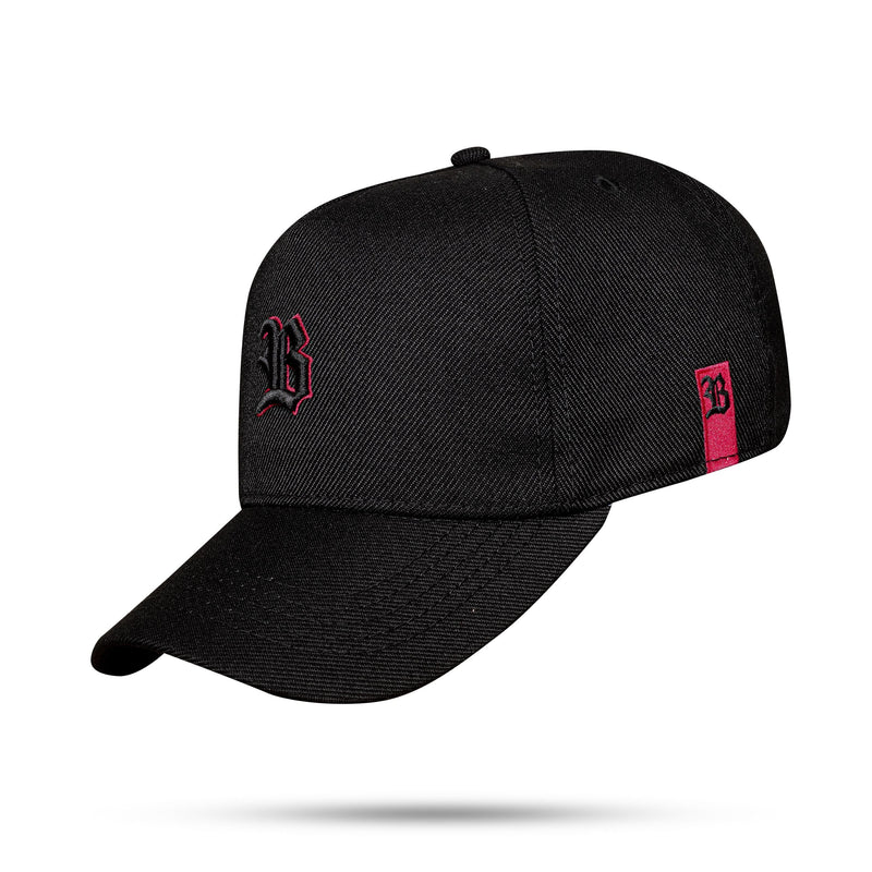 Boné Snapback Basic Contorno Rosa