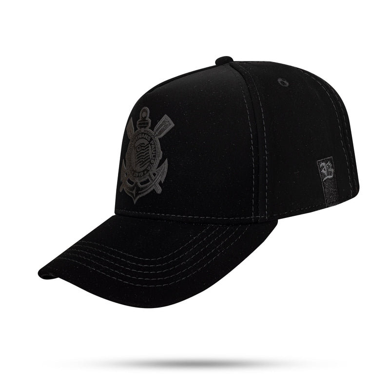 Boné Corinthians - Snapback Nobuck All Black II - Blck Brasil