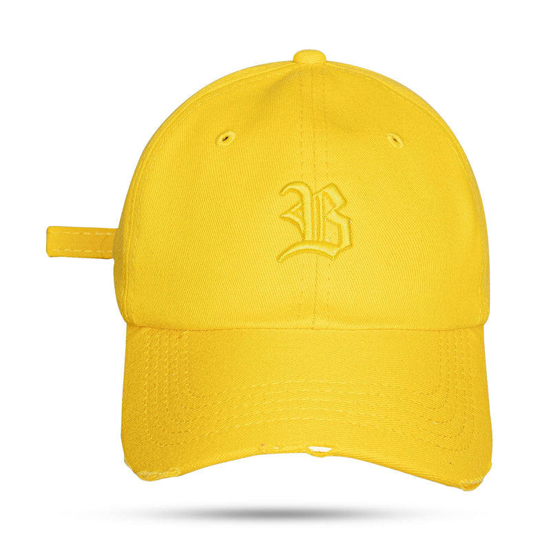 Boné Dad Hat Destroyed Amarelo