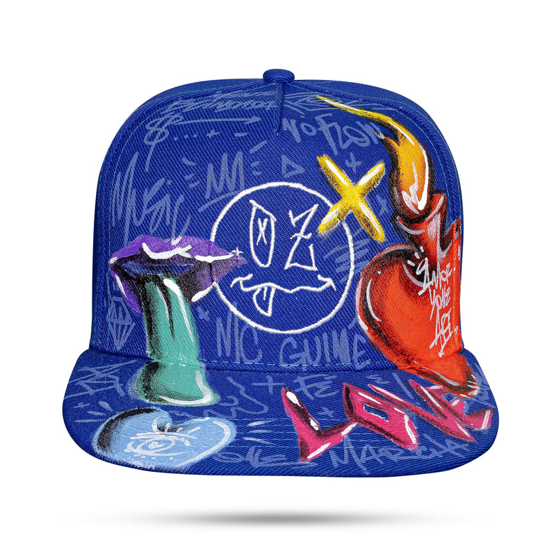 Boné Mc Guimê - Azul OZ Snapback Art - By Nathan Henrique