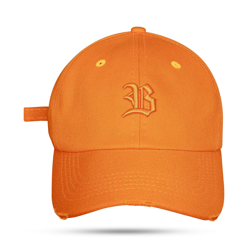 Boné Dad Hat Destroyed Laranja