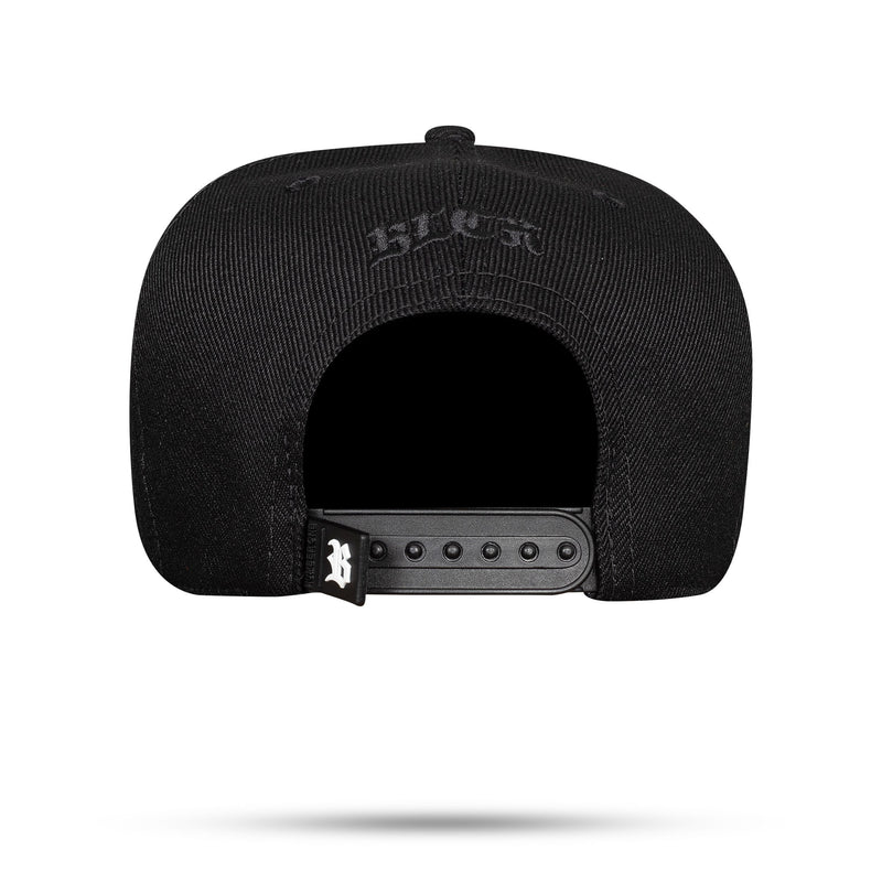 Boné Snapback Preto Grid