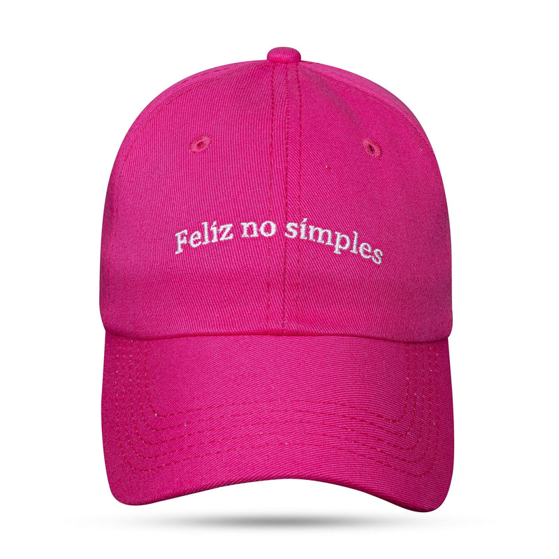 Boné Thiago Brava - Feliz No Simples Pink Dad Hat - Blck Brasil