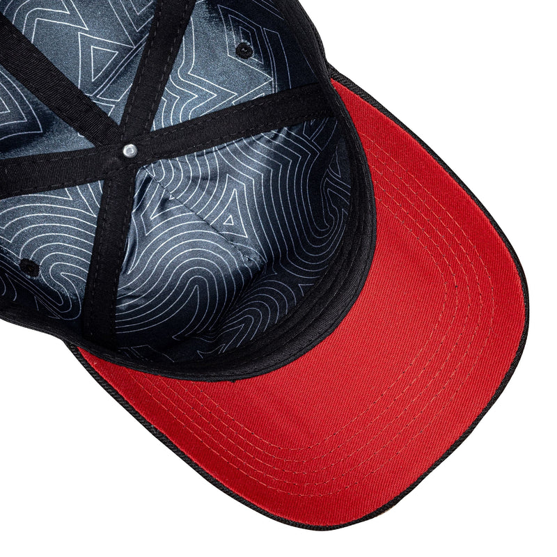 Boné Preto Snapback Authentic B Vermelho