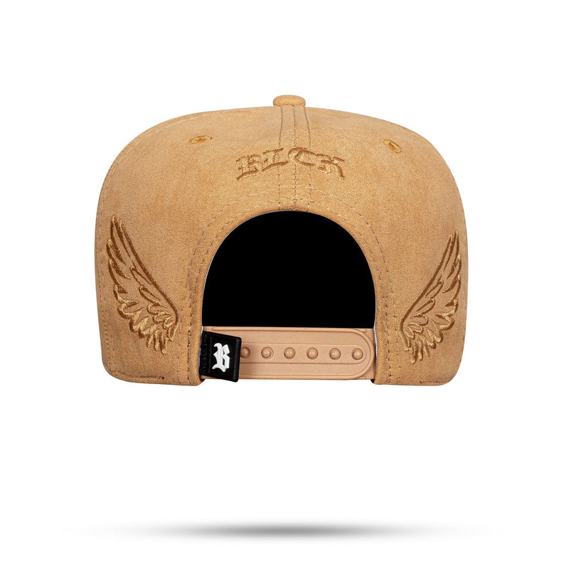 Boné Caramelo Snapback Suede New Wings