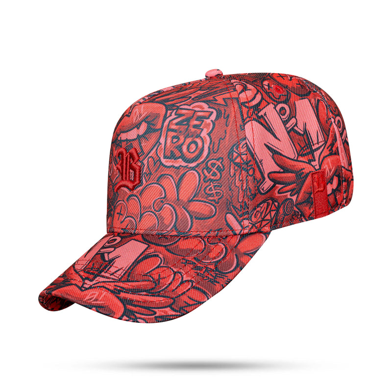 Boné Snapback Kids Print Red