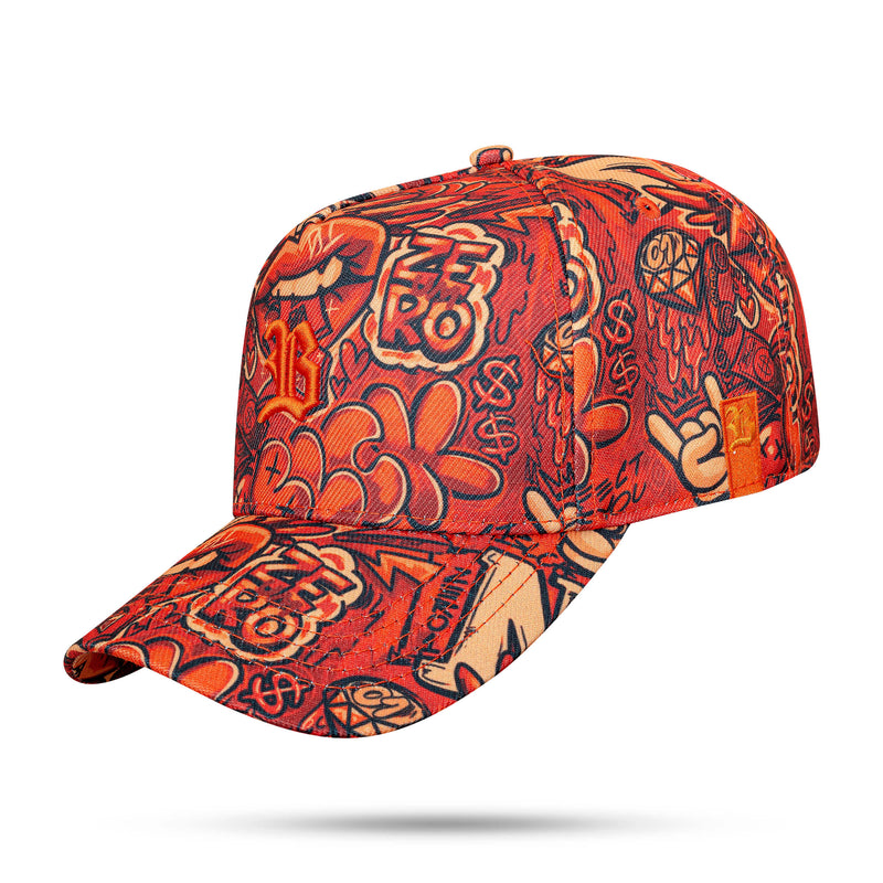 Boné Snapback Kids Print Orange