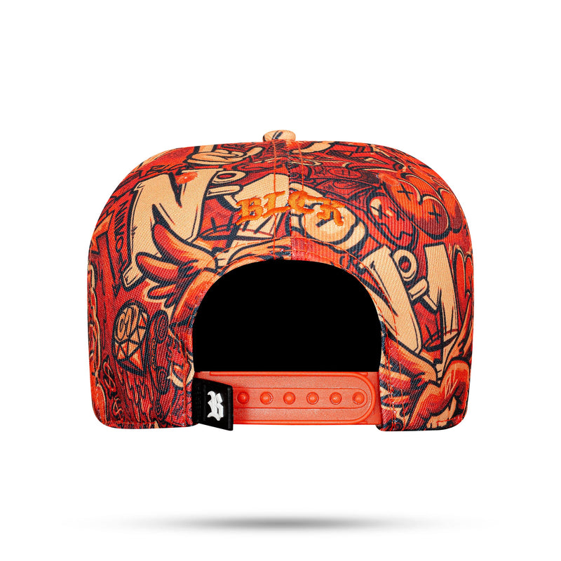 Boné Snapback Kids Print Orange