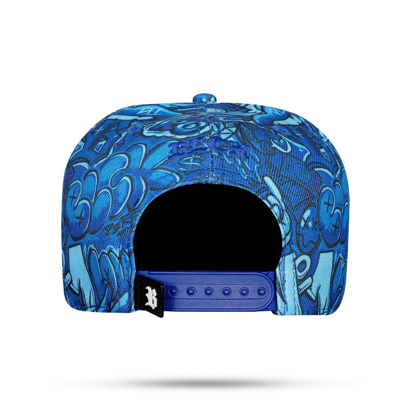 Boné Snapback Kids Print Azul Royal