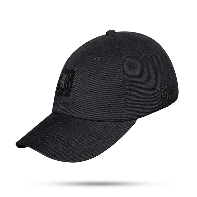 Boné Preto Dad Hat Quadrado Fosco