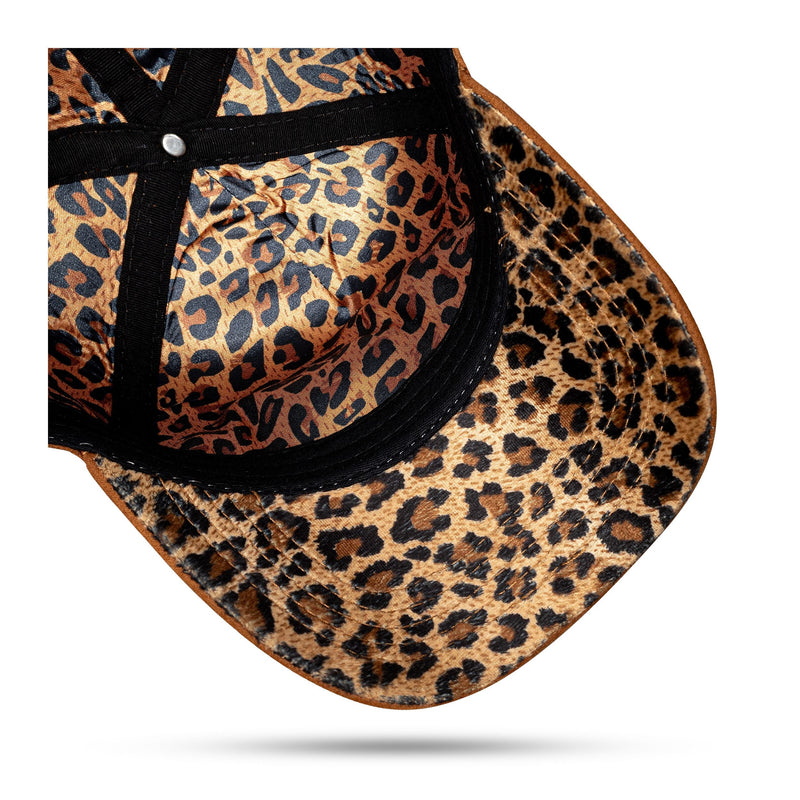 Boné Marrom Chocolate Snapback Suede Animal Print Marrom