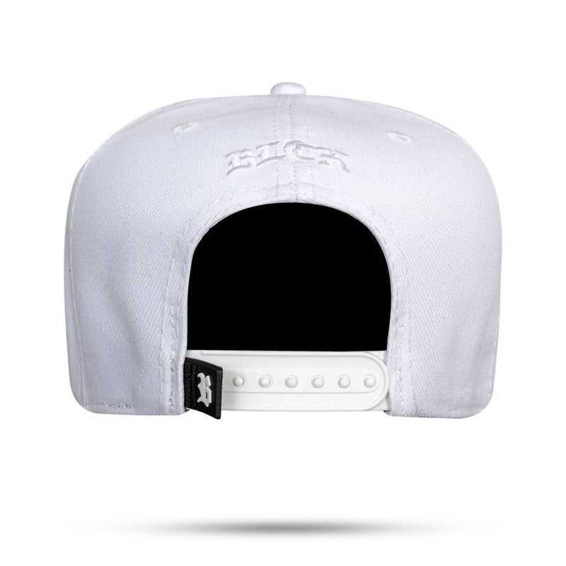 Boné Snapback Branco Spott Metal