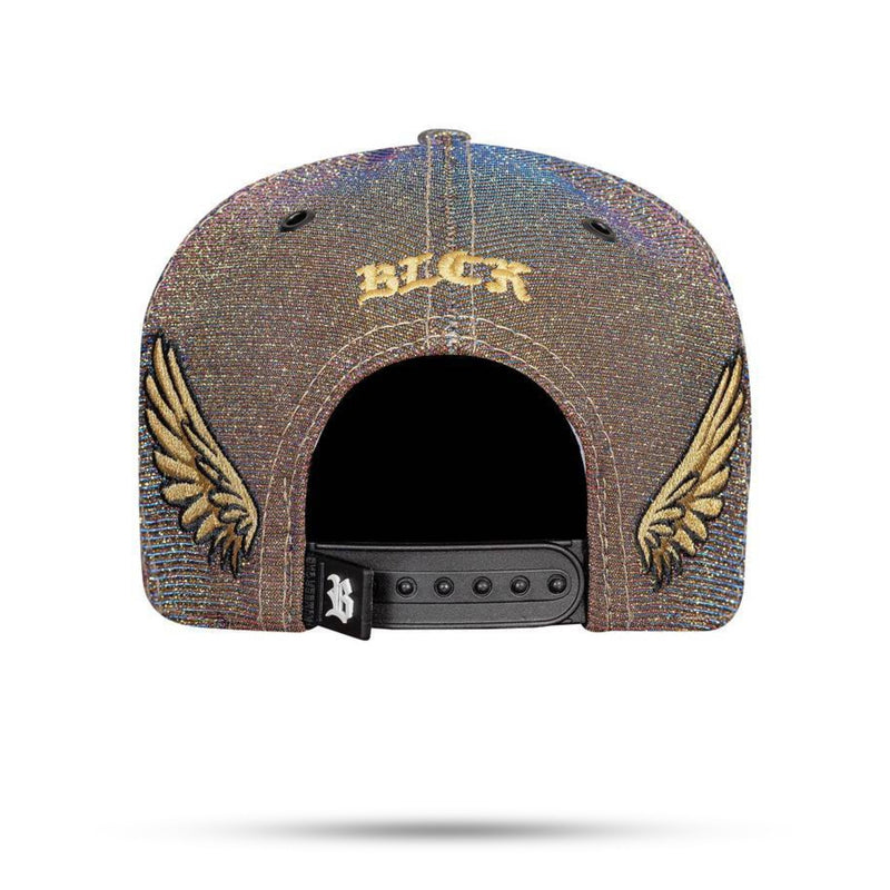 Boné Snapback Bright 3D Rosa Azul Wings