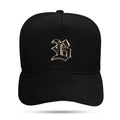 Boné Snapback Nobuck Preto Metal Gold Black