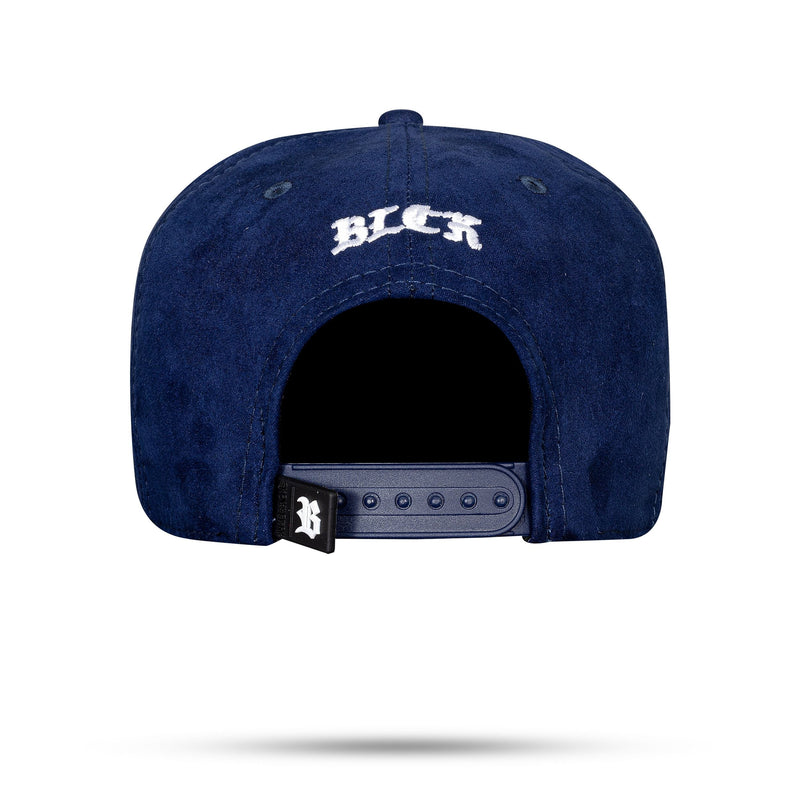 Boné Azul Marinho Snapback Suede Tag Perfured