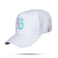 Boné Branco Snapback Logo Holográfico Prata 2.0