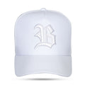 Boné Branco Snapback Trucker Alto Relevo