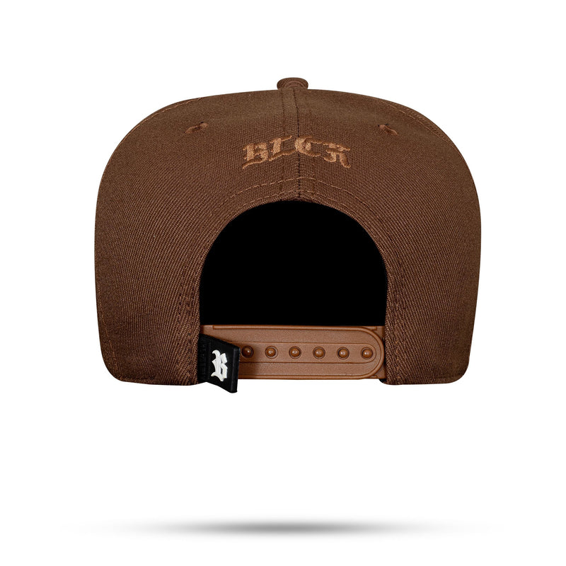 Boné Marrom Chocolate Snapback Contour Camuflado