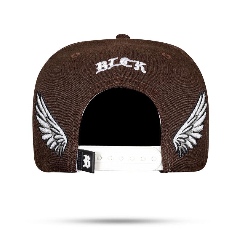 Boné Marrom Café Snapback New Wings