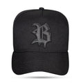 Boné Kids Preto Snapback Splash Logo Couro