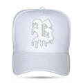 Boné Branco Snapback Logo Escorrido Texture