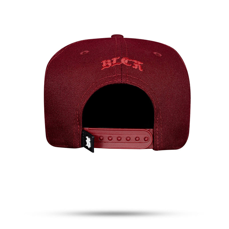 Boné Vinho Snapback Logo Escorrido Texture