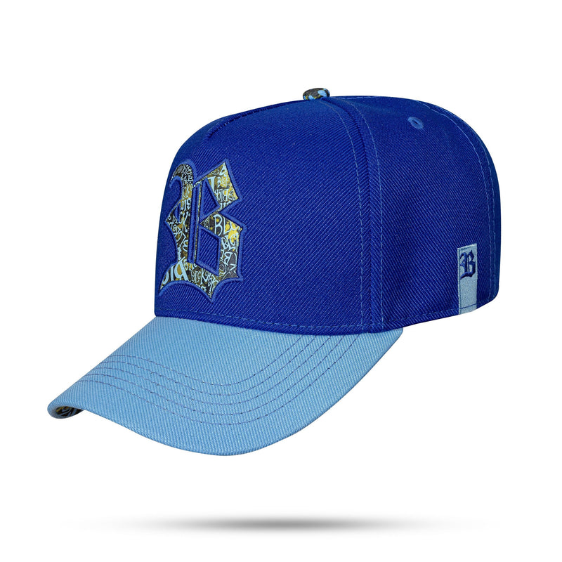 Boné Azul Royal Snapback Contra Aba BLCK