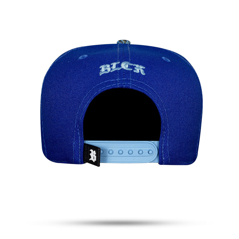 Boné Azul Royal Snapback Contra Aba BLCK