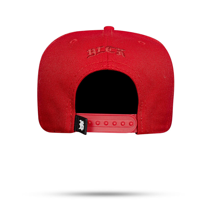 Boné Vermelho Snapback Logo Alto Relevo New