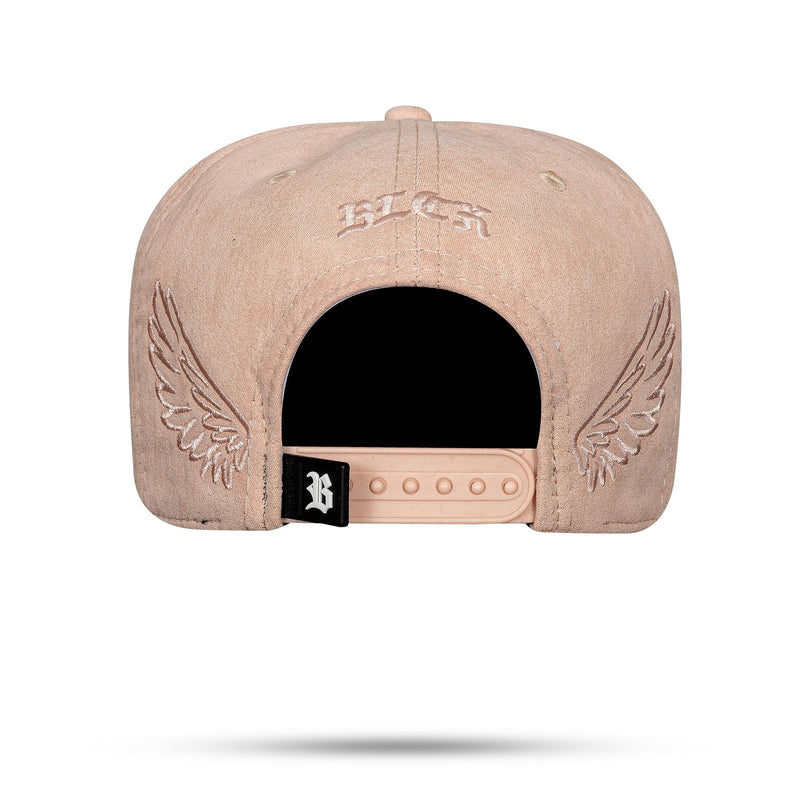 Boné Salmão Snapback Suede New Wings