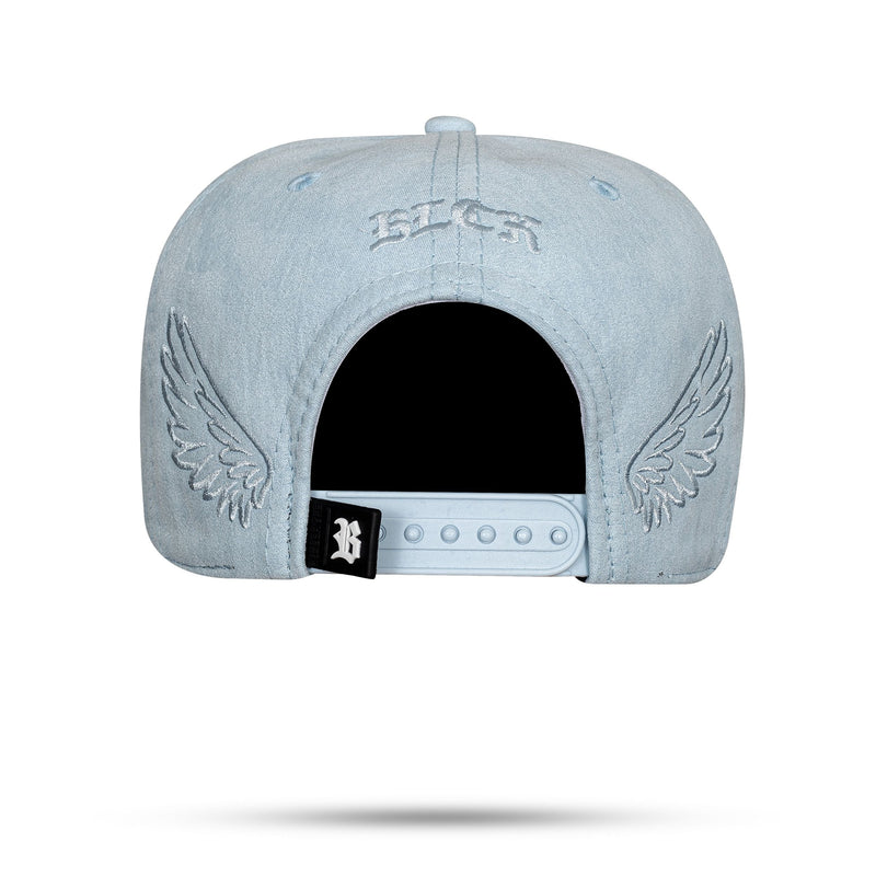 Boné Azul Claro Snapback Suede New Wings