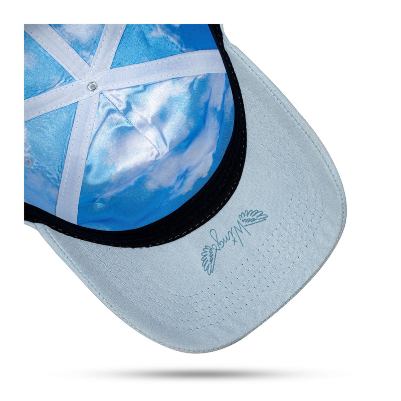 Boné Azul Claro Snapback Suede New Wings