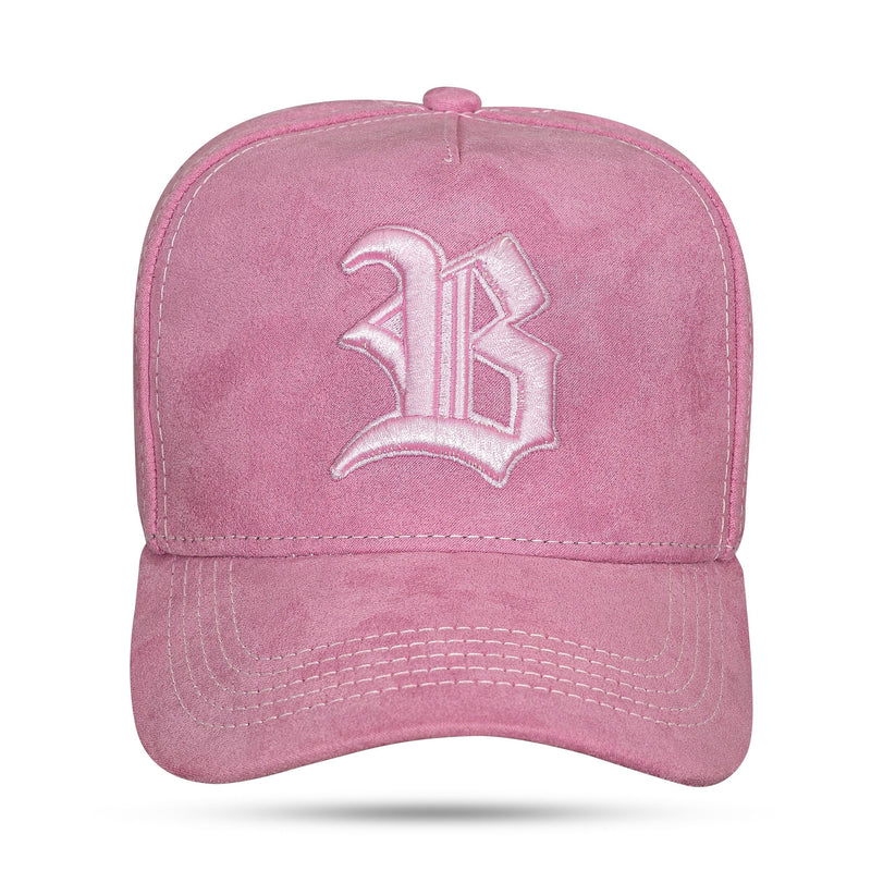 Boné Rosa Claro Snapback Suede New Wings